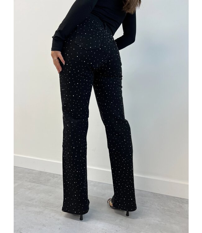 Rhinestone Jeans / Black