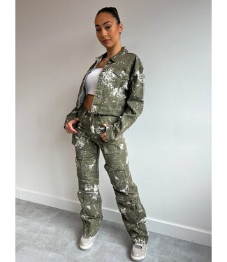 Spotted Cargo Jeans