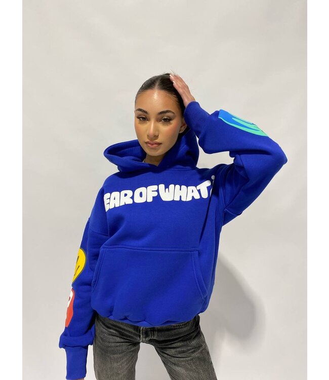 Fear of What Hoodie / Cobalt Blue