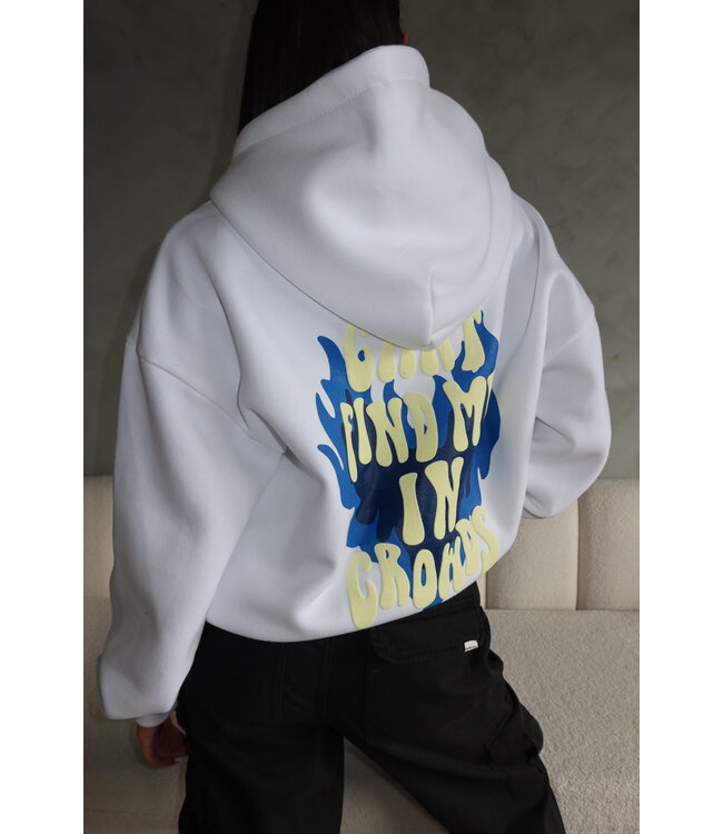 Find in Crowds Hoodie / White