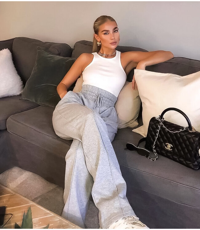 Slinky Halter Body / White