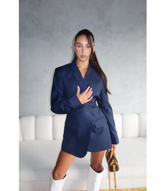 Priority Rhinestone Blazer / Navy Blue