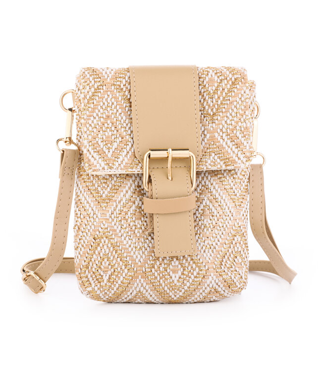 Bohemian Phone Bag / Beige