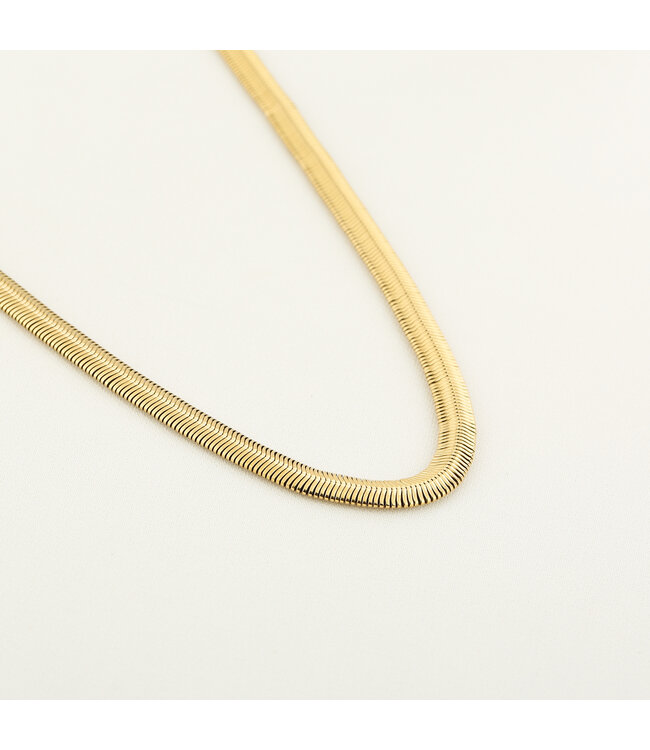 Big Flat Chain Necklace