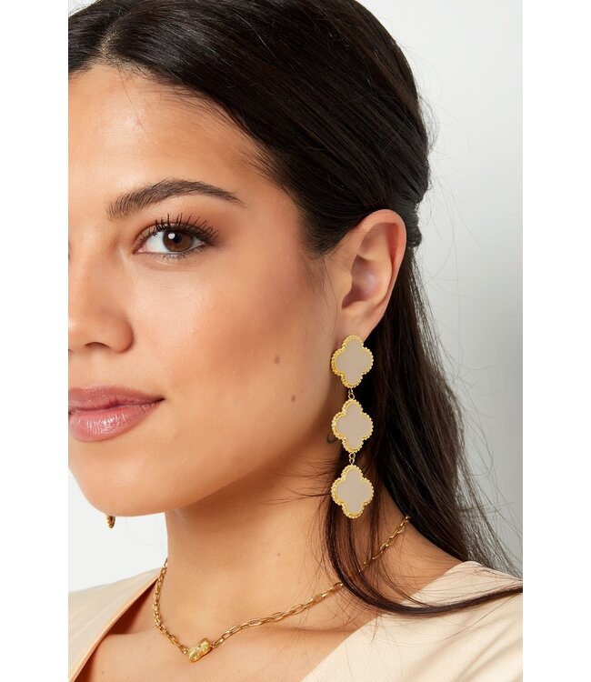 Clovers in a Row Earrings