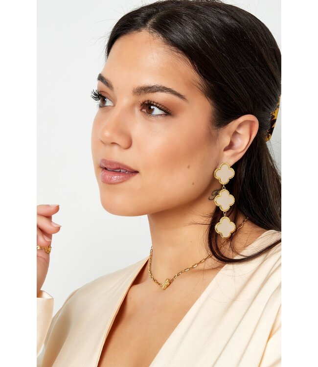 Clovers in a Row Earrings