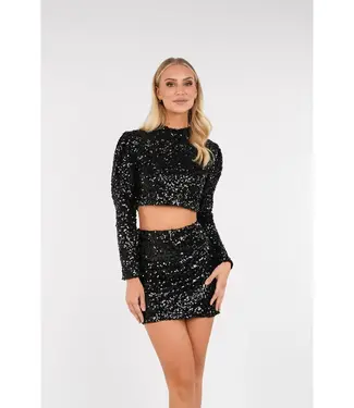 Sequin Crop Top