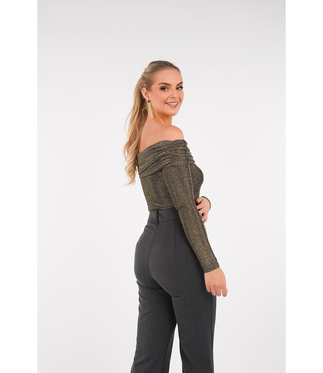 Off Shoulder Glitter Body