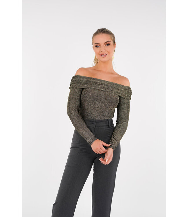 Off Shoulder Glitter Body