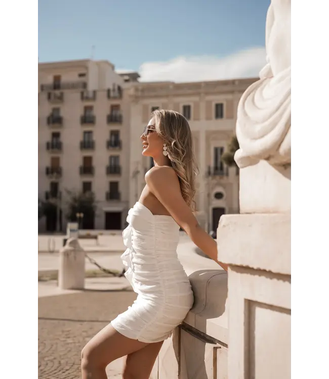 Strapless Ruffle Dress