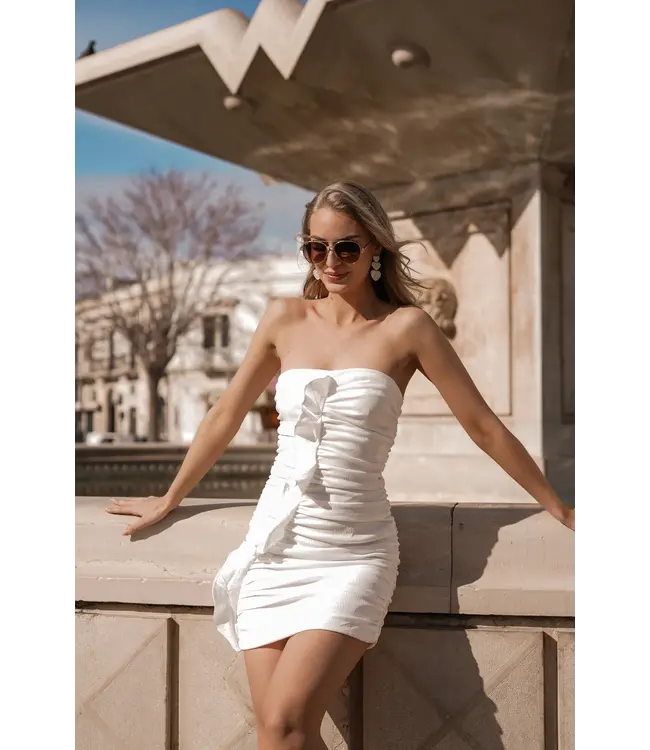 Strapless Ruffle Dress