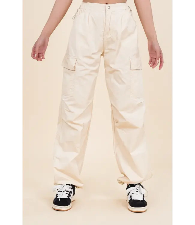 Parachute Cargo Pants / Ecru