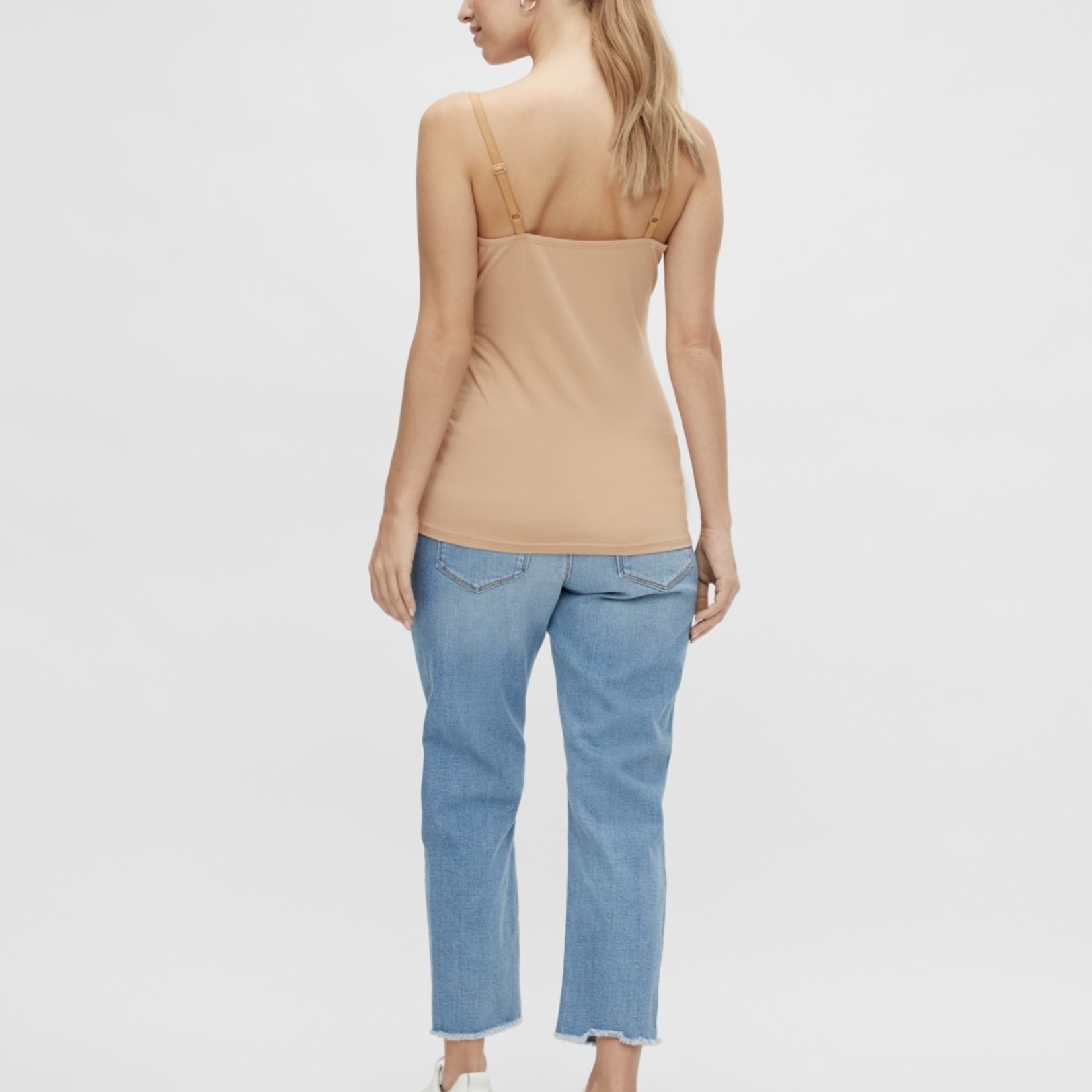 Mamalicious Top Kerrie Strap 2-Pack Copen Blue + Cuban Sand