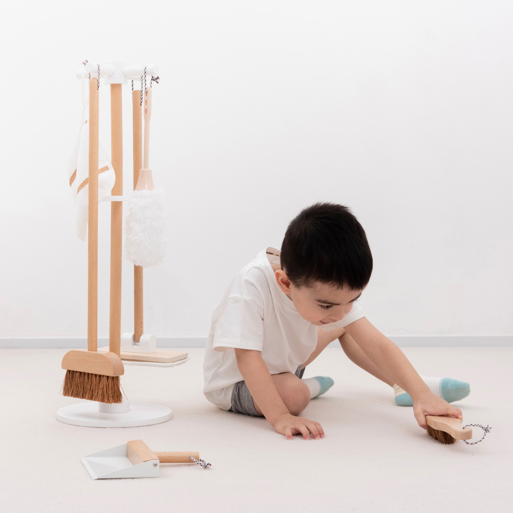 cijfer bouw schuif New Classic Toys - Houten Schoonmaak Set - COCON
