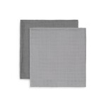 Jollein // Hydrofiele doeken bamboe - Large 115x115 - Storm Grey | 2-pack