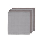 Jollein // Hydrofiele doeken bamboe - Small 70x70 - Storm grey | 4-pack