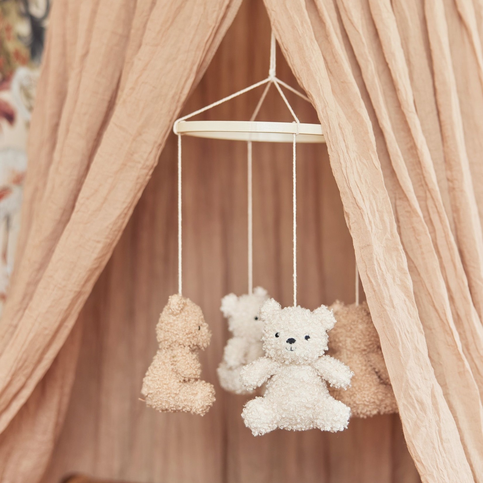 scherm Het is goedkoop Honderd jaar Jollein - Baby Mobiel Teddy Bear | Naturel/Biscuit - COCON