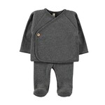 Lillymom // Setje rib - Grey melange