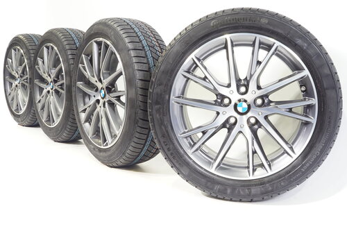 BMW BMW 1er F40 F41 2er Gran Coupe F42 17 Zoll Felgen 489 + Winterkompletträder Continental NEU Original BMW BMW 1er F40 F41 2er Gran Coupe F42 17 Zoll Felgen 489 + Winterkompletträder Continental NEU Original