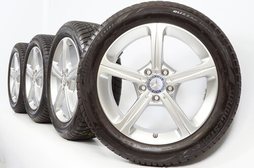 Mercedes Mercedes A B CLA Klasse W177 17-Zoll-Felgen + Winterkompletträder Bridgestone Original Mercedes Mercedes A B CLA Klasse W177 17-Zoll-Felgen + Winterkompletträder Bridgestone Original