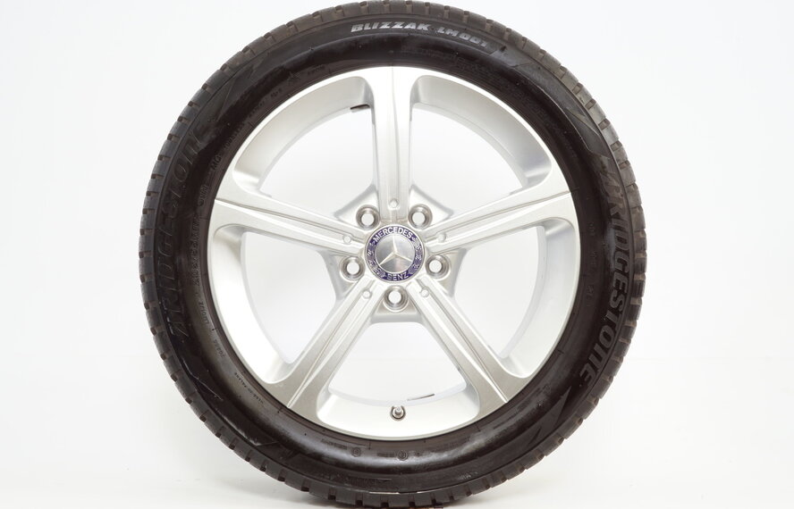 Mercedes Mercedes A B CLA Klasse W177 17-Zoll-Felgen + Winterkompletträder Bridgestone Original