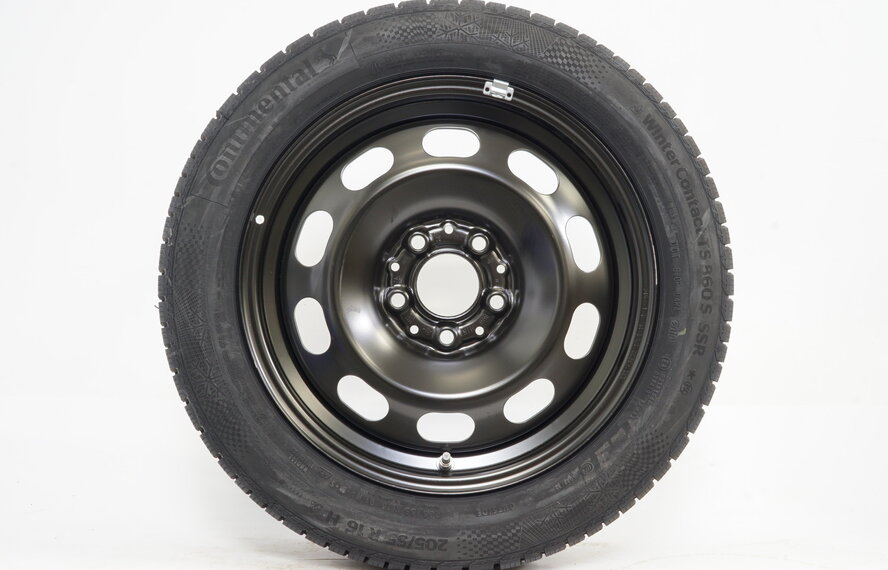 BMW BMW 1er F40 F41 2er Gran Coupe 16-Zoll Stahl Felgen NEU + Winterkompletträder Continental NEU Runflat Original