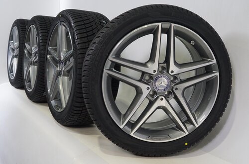 Mercedes Mercedes A B CLA Klasse W176 18-Zoll AMG Felgen Neu + Ganzjahresreifen Pirelli Neu Original Mercedes Mercedes A B CLA Klasse W176 18-Zoll AMG Felgen Neu + Ganzjahresreifen Pirelli Neu Original