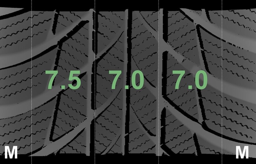 Mercedes Mercedes A B CLA Klasse W177 17-Zoll-Felgen + Winterkompletträder Bridgestone Original