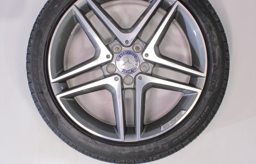 Mercedes Mercedes A B CLA Klasse W177 W118 W247 18-Zoll Felgen Pirelli Sommerkompletträder Original NEU