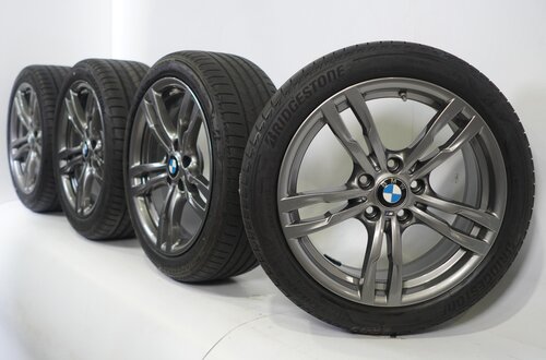 BMW BMW 3 4er F30 F31 F32 F33 F36 441M 18-Zoll-Felgen Bridgestone Sommerkompletträder Neu Original BMW BMW 3 4er F30 F31 F32 F33 F36 441M 18-Zoll-Felgen Bridgestone Sommerkompletträder Neu Original