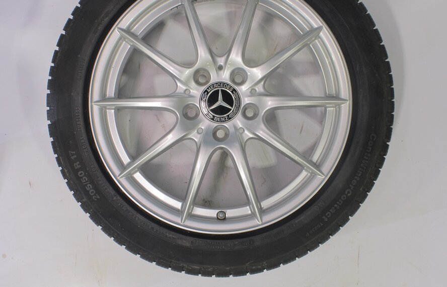 Mercedes Mercedes A B CLA Klasse W176 W117 W246 17-Zoll Continental Winterkompletträder Original