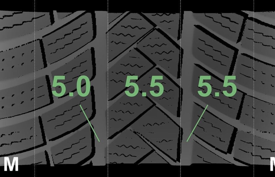 Audi Audi A6 4G C7 17-Zoll-Felgen Vredestein Winterkompletträder Original
