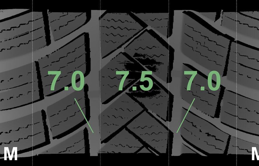 Audi Audi A6 4G C7 17-Zoll-Felgen Vredestein Winterkompletträder Original