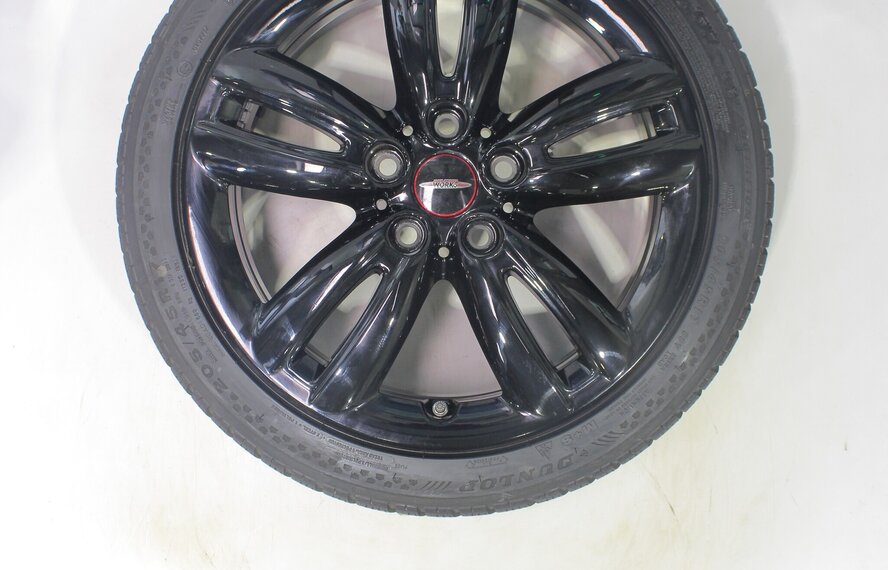 Mini Mini Cooper / S / One / Cabrio F55 F56 F57 JCW501 17-Zoll-Felgen Dunlop Runflat Winterkompletträder Original