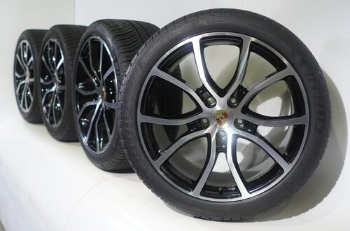 Porsche Porsche Cayenne E3 21-Zoll-Felgen Michelin Winterkompletträder Neu Original Porsche Porsche Cayenne E3 21-Zoll-Felgen Michelin Winterkompletträder Neu Original