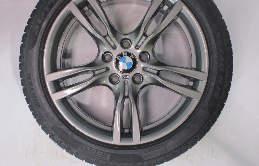 BMW BMW 3 4 er F30 F31 F32 F33 F36 400M 18 Zoll Felgen Pirelli Runflat Winterkompletträder Original