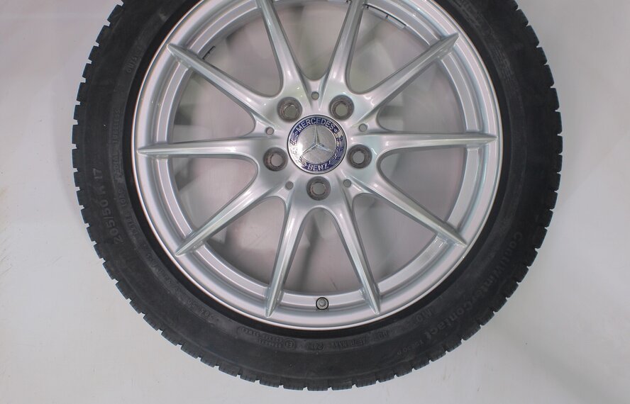Mercedes Mercedes A B CLA Klasse W176 W117 W246 17 Zoll Felgen Continental Winterkompletträder Original