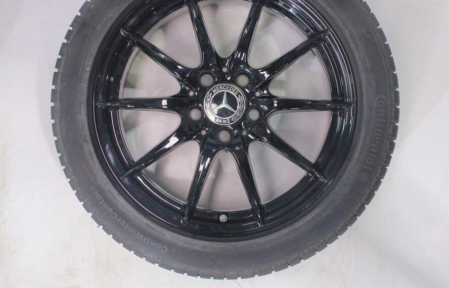 Mercedes Mercedes A B CLA Klasse W176 W117 W246 17 Zoll Felgen Continental Winterkompletträder Original