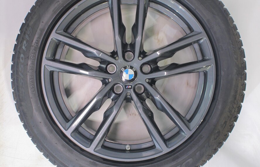 BMW BMW X3 X4 G01 G02 698M 19 Zoll Felgen Pirelli Runflat Winterkompletträder Original