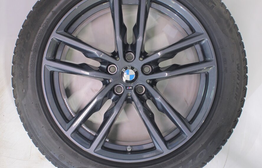 BMW BMW X3 X4 G01 G02 698M 19 Zoll Felgen Pirelli Runflat Winterkompletträder Original