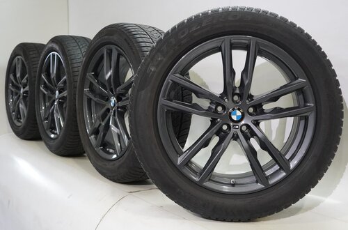 BMW BMW X3 X4 G01 G02 698M 19 Zoll Felgen Pirelli Runflat Winterkompletträder Original