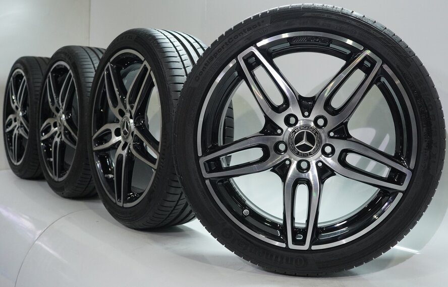 Mercedes Mercedes A B CLA Klasse W176 W117 W246 18 Zoll Felgen Continental Sommerkompletträder Original