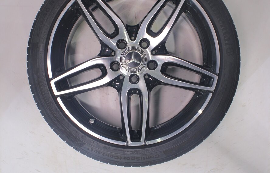Mercedes Mercedes A B CLA Klasse W176 W117 W246 18 Zoll Felgen Continental Sommerkompletträder Original