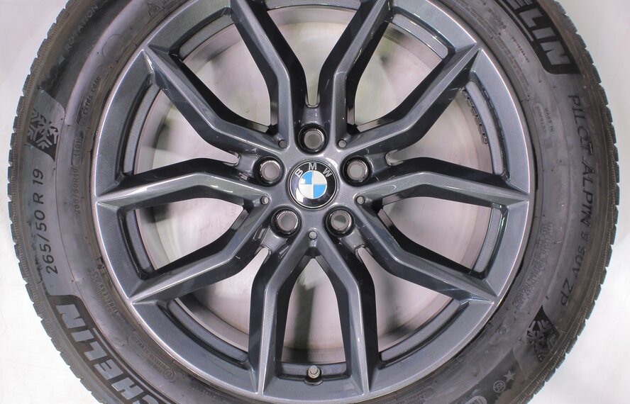 BMW BMW X5 G05 X6 G06 734 19 Zoll Felgen Michelin Runflat Winterkompletträder Original