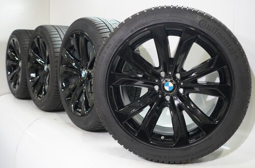 BMW BMW X5 F15 X6 F16 491 20 Zoll Felgen Continental Winterkompletträder Neu Original