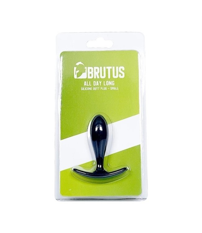 Brutus Toys Brutus , All day long, Silicone butt plug , Black, Small
