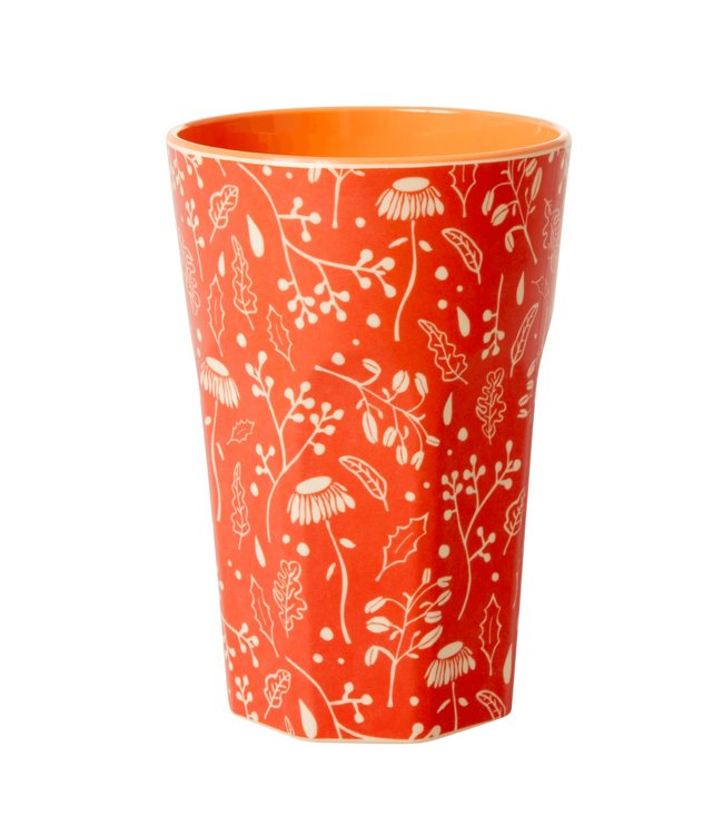 Rice cup Fall Flower oranje