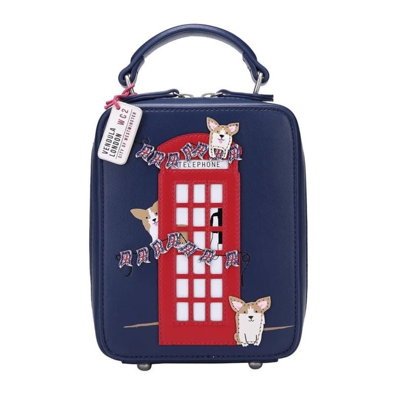 Vendula Corgis London Bus Crossbody Blue