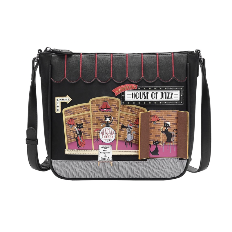 Vendula House of Jazz Square Crossbody bag