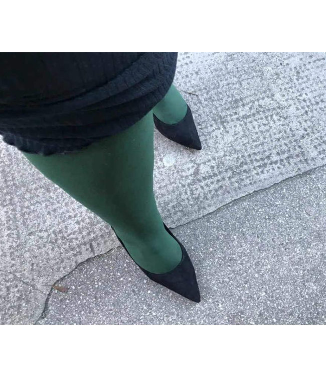 Snag Tights Hit the Bottle Green